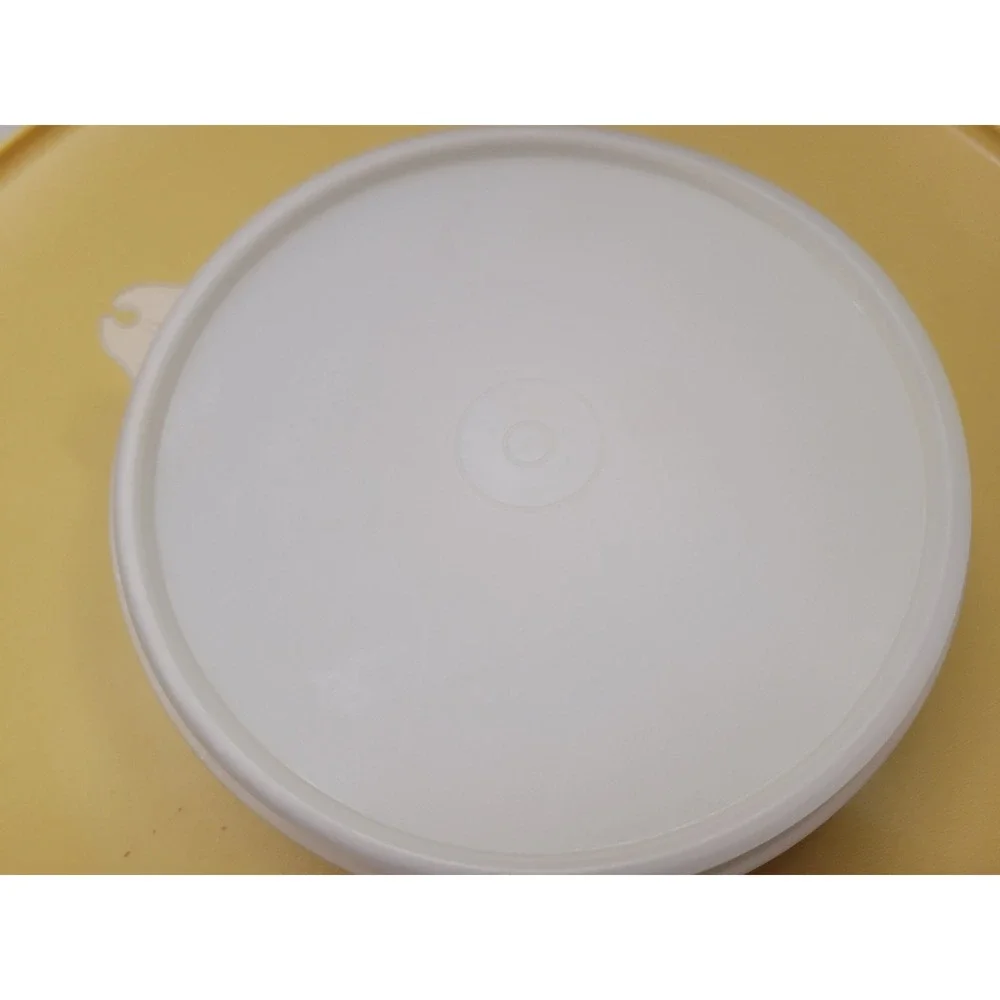 Vintage Tupperware Chip Dip-N-Serve Tray Round Vegetable Appetizer #492 Tan